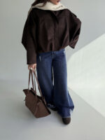 کت جیر زیپ دار کد 120373 - Image 13