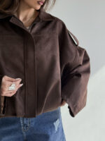 کت جیر زیپ دار کد 120373 - Image 4