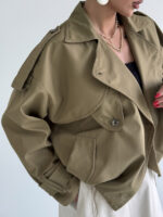 کت بارونی 2 تیکه کد 120362 - Image 16