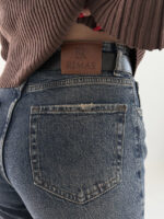 شلوار جین راسته کمربندی کد 101987 - Image 5
