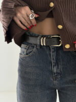 شلوار جین راسته کمربندی کد 101987 - Image 6