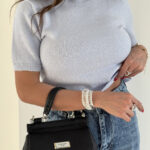 بلوز بافت پولکی کد 200838