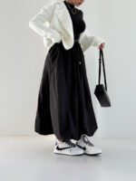 دامن بارونی گت دار کد 101984 - Image 9