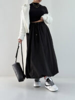 دامن بارونی گت دار کد 101984 - Image 10