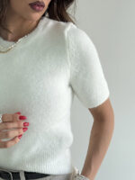 بلوز بافت آستین کوتاه کد 200843 - Image 4