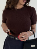 بلوز بافت آستین کوتاه کد 200843 - Image 6