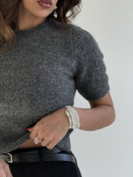 بلوز بافت آستین کوتاه کد 200843 - Image 8