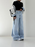 شلوار جین نیم بگ کد 101982 - Image 4