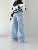 شلوار جین نیم بگ کد 101982 - Image 2