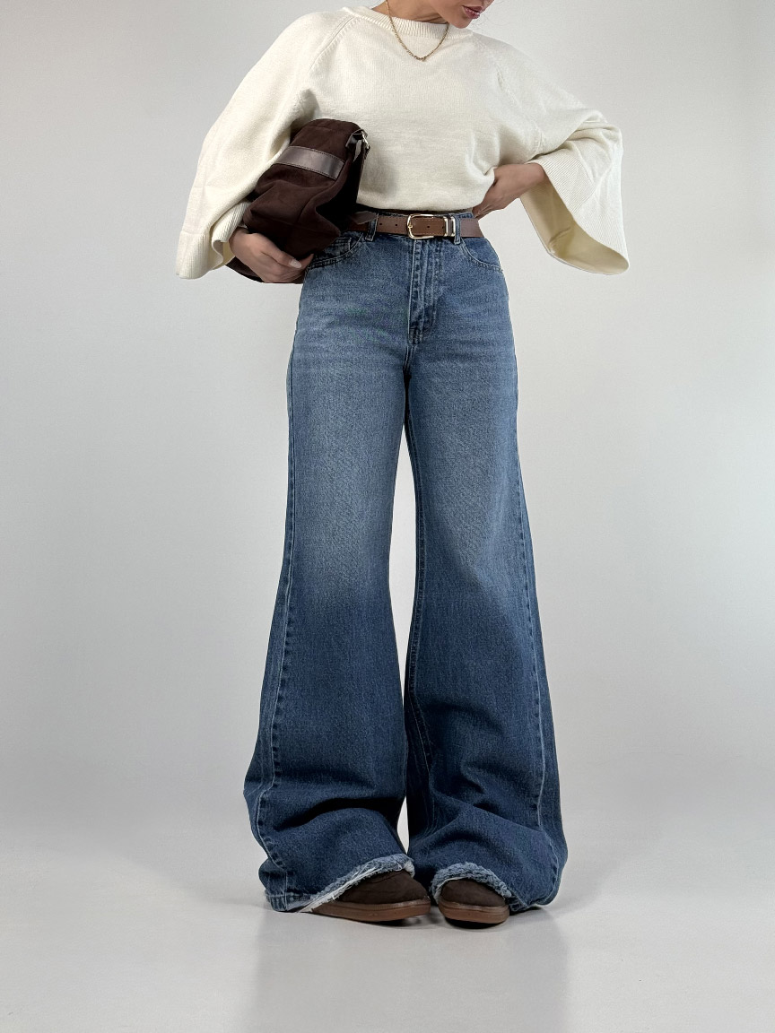 IMG_5960 شلوار جین سوپر بگ کد 101992 - Image 1