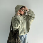 سوییشرت کلاه دار کتان کد 200845