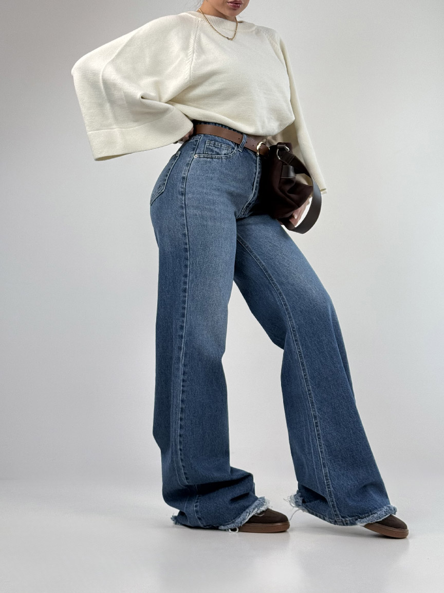 IMG_5963 شلوار جین سوپر بگ کد 101992 - Image 3