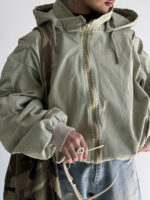 سوییشرت کلاه دار کتان کد 200845 - Image 5