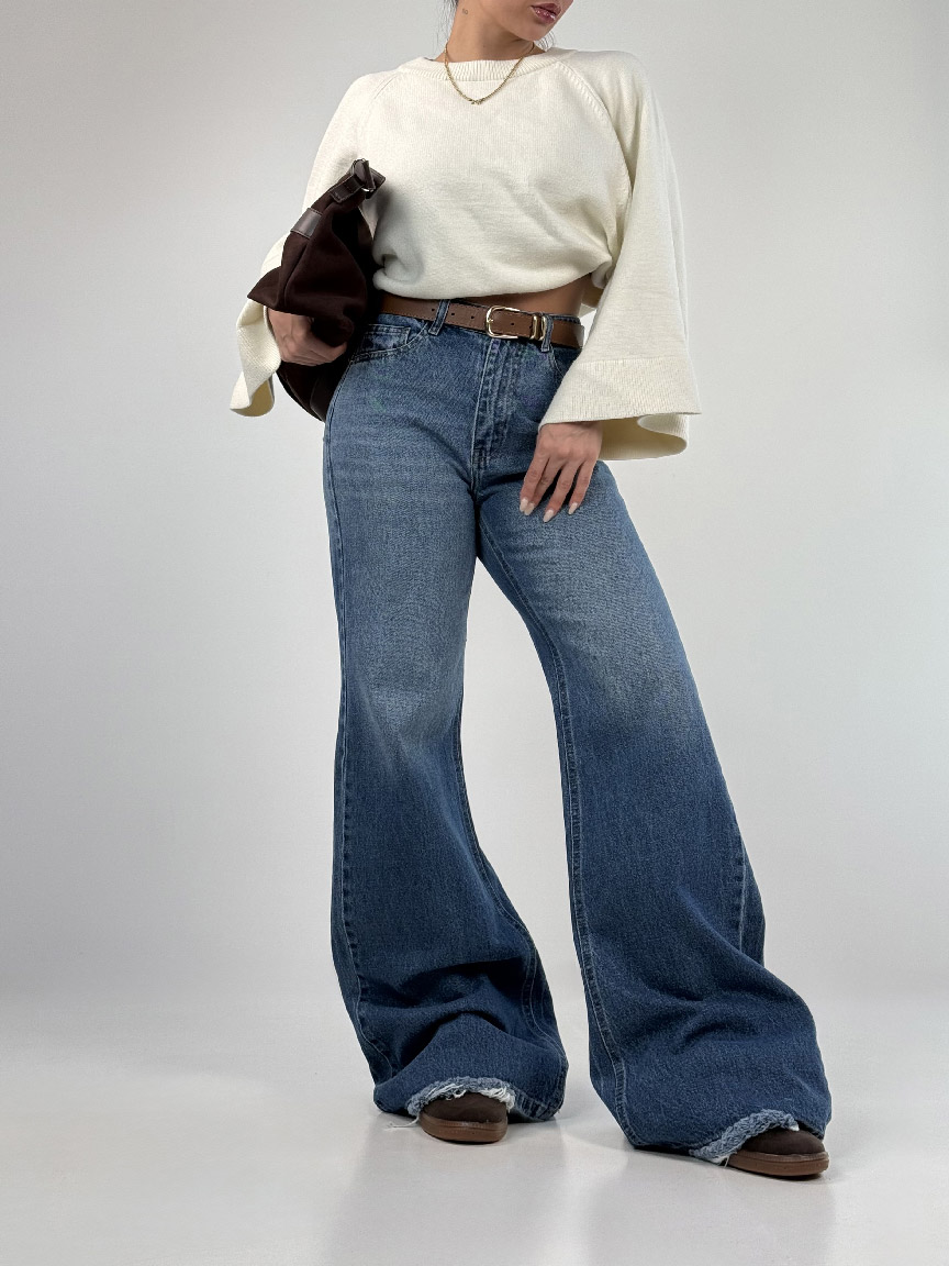 IMG_5965 شلوار جین سوپر بگ کد 101992 - Image 4