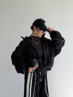 سوییشرت کلاه دار کتان کد 200845 - Image 27