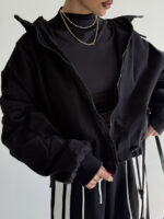 سوییشرت کلاه دار کتان کد 200845 - Image 30