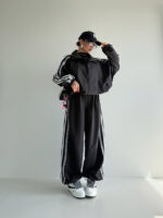 ست سوییشرت و شلوار بغل 3 خط کد 160828 - Image 6