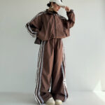 ست سوییشرت و شلوار بغل 3 خط کد 160828