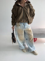 سوییشرت کلاه دار نواردار کد 200846 - Image 25