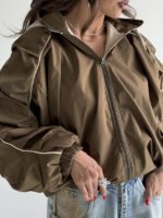 سوییشرت کلاه دار نواردار کد 200846 - Image 26