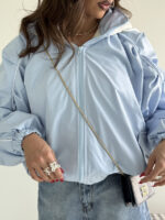 سوییشرت کلاه دار نواردار کد 200846 - Image 4