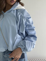 سوییشرت کلاه دار نواردار کد 200846 - Image 5