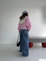 سوییشرت کلاه دار نواردار کد 200846 - Image 7