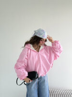 سوییشرت کلاه دار نواردار کد 200846 - Image 8