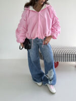 سوییشرت کلاه دار نواردار کد 200846 - Image 9