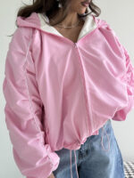 سوییشرت کلاه دار نواردار کد 200846 - Image 10