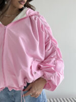 سوییشرت کلاه دار نواردار کد 200846 - Image 11