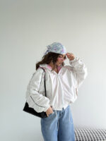 سوییشرت کلاه دار نواردار کد 200846 - Image 14