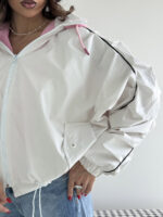 سوییشرت کلاه دار نواردار کد 200846 - Image 17