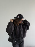 سوییشرت کلاه دار نواردار کد 200846 - Image 19