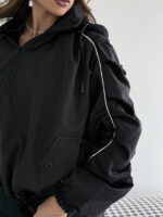 سوییشرت کلاه دار نواردار کد 200846 - Image 22