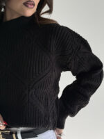 بلوز بافت لوزی دوزی کد 200835 - Image 12