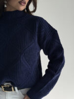 بلوز بافت لوزی دوزی کد 200835 - Image 16