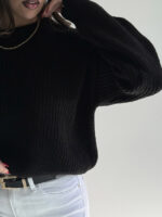 بلوز بافت یقه گرد کد 200836 - Image 3