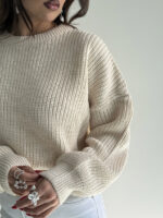 بلوز بافت یقه گرد کد 200836 - Image 2