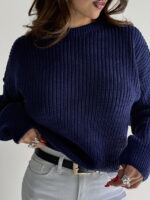 بلوز بافت یقه گرد کد 200836 - Image 11