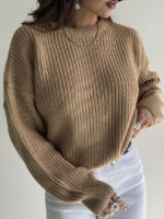 بلوز بافت یقه گرد کد 200836 - Image 8