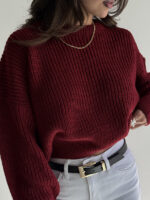 بلوز بافت یقه گرد کد 200836 - Image 6