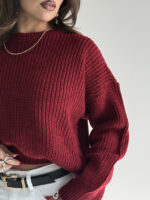 بلوز بافت یقه گرد کد 200836 - Image 5