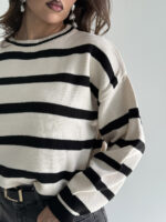 بلوز بافت راه راه کد 200832 - Image 5