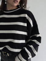 بلوز بافت راه راه کد 200832 - Image 11