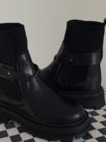 نیم بوت کشبافت سگک دار کد 141098 - Image 4