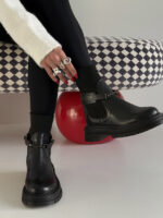 نیم بوت کشبافت سگک دار کد 141098 - Image 5