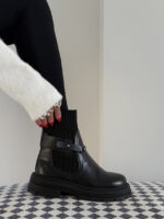 نیم بوت کشبافت سگک دار کد 141098 - Image 7