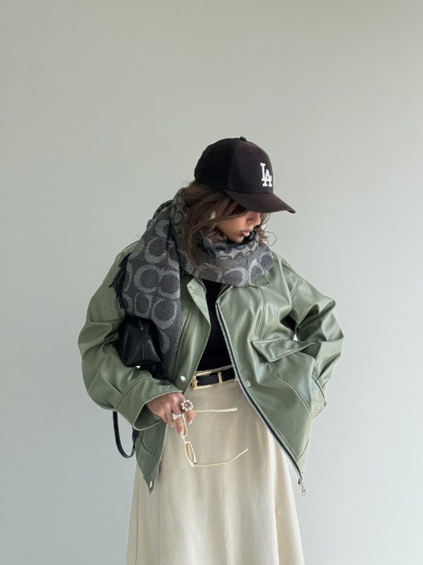 سوییشرت چرم زیپ مخفی کد 200902