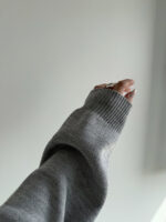 بلوز بافت طرح قلب کد 200833 - Image 7